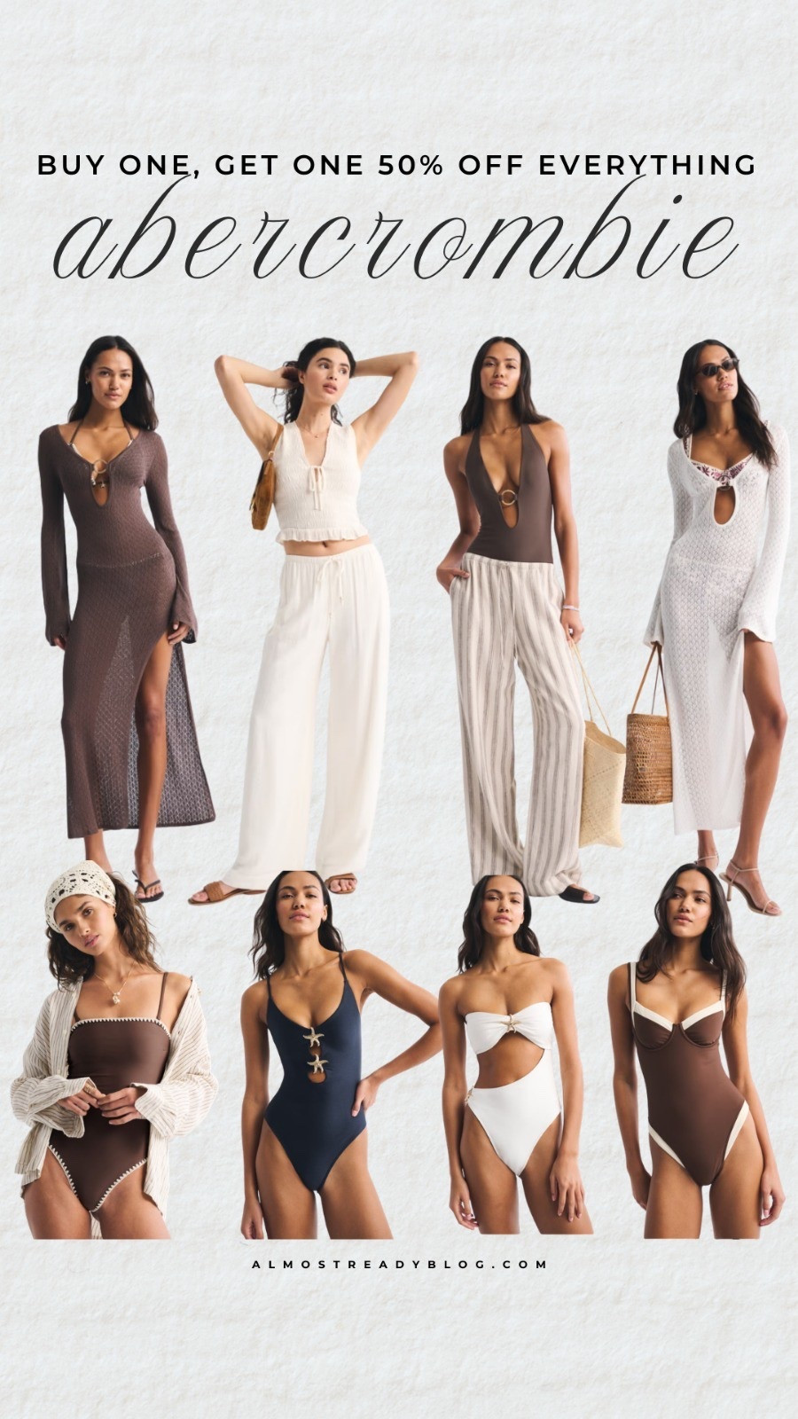 Abercrombie buy one get one 50% off everything, resort wear, swimsuit, cover up, resort outfit, pool day outfit, amanda west, almost ready blog

#LTKSaleAlert #LTKTravel