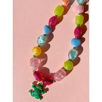 Whimsical Frog Beaded Bag Charm X Sjo Jewelry Colorful Purse Keychain | Etsy (US)