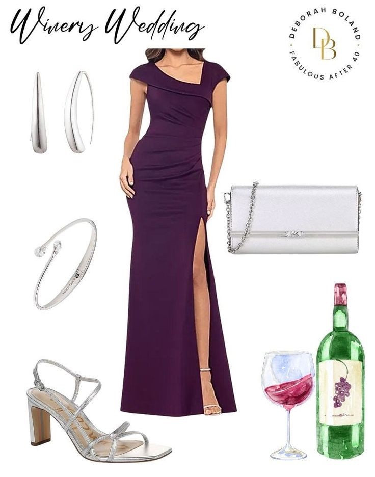 Wine country weddings are the perfect opportunity to lean into your feminine side and wear something a little more romantic yet relaxed and totally age-appropriate.
Here’s a pretty look to try. 

#LTKWedding #LTKSeasonal #LTKOver40