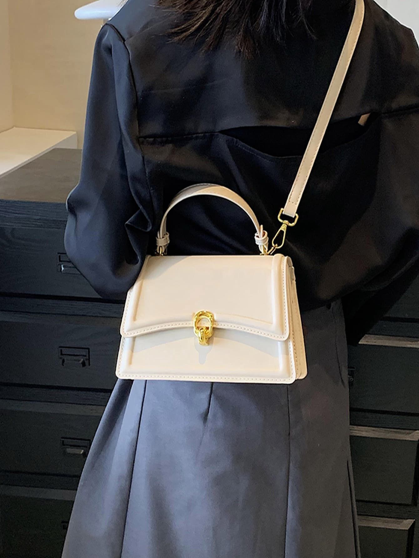 Fashionable Solid Color Women's Shoulder Crossbody Bag | SHEIN