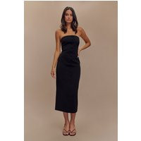 Sussan Strapless Midi Dress / Black | MESHKI | XS | MESHKI US