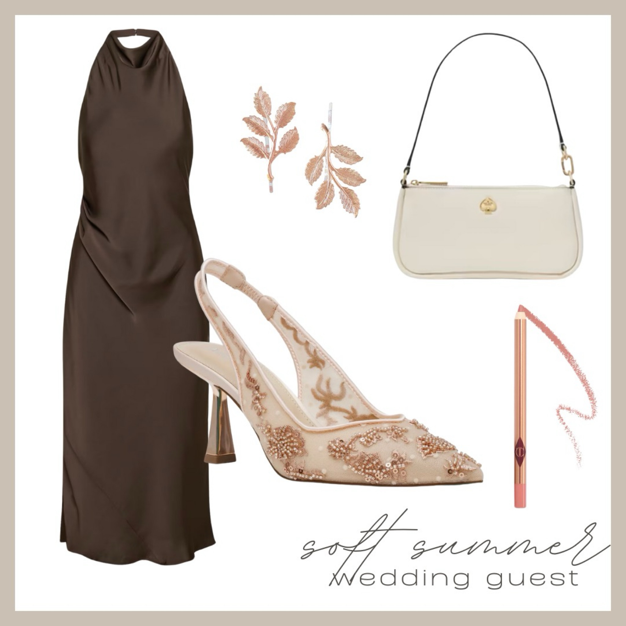 Soft summer season wedding guest fit 

#softsummer #softsummerseason #softsummerpalette 

#LTKWedding #LTKSeasonal #LTKShoeCrush
