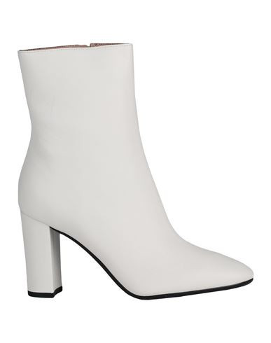 Bianca Di Woman Ankle boots White Size 9 Soft Leather | YOOX (US)
