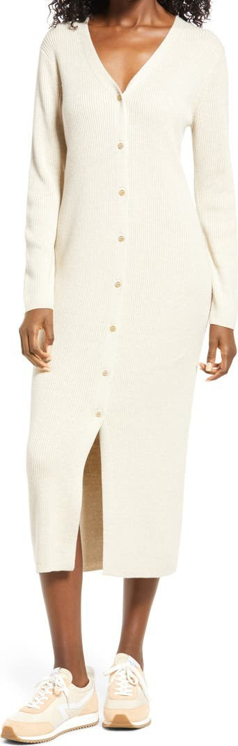 V-Neck Midi Sweater Dress | Nordstrom Canada