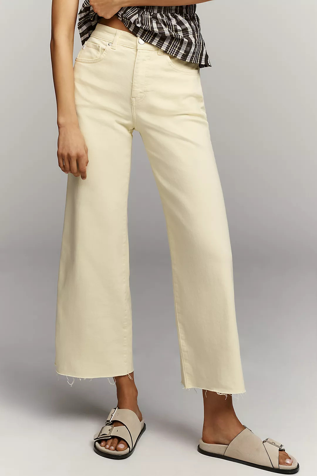 AG Saige High-Rise Crop Wide Leg Jeans | Anthropologie (US)