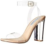 Steve Madden Women's Camille Heeled Sandal, Clear, 7.5 | Amazon (US)