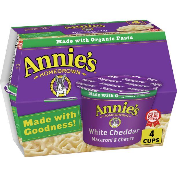 Annie's Real Aged White Cheddar Macaroni & Cheese, 4 ct, 8.04 oz | Walmart (US)