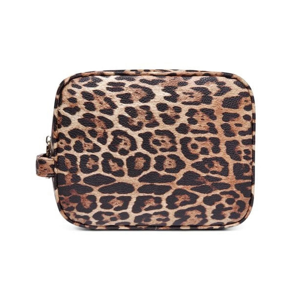 Daisy Rose Cosmetic Toiletry Bag PU Vegan Leather Travel Bag for Women - Leopard | Walmart (US)