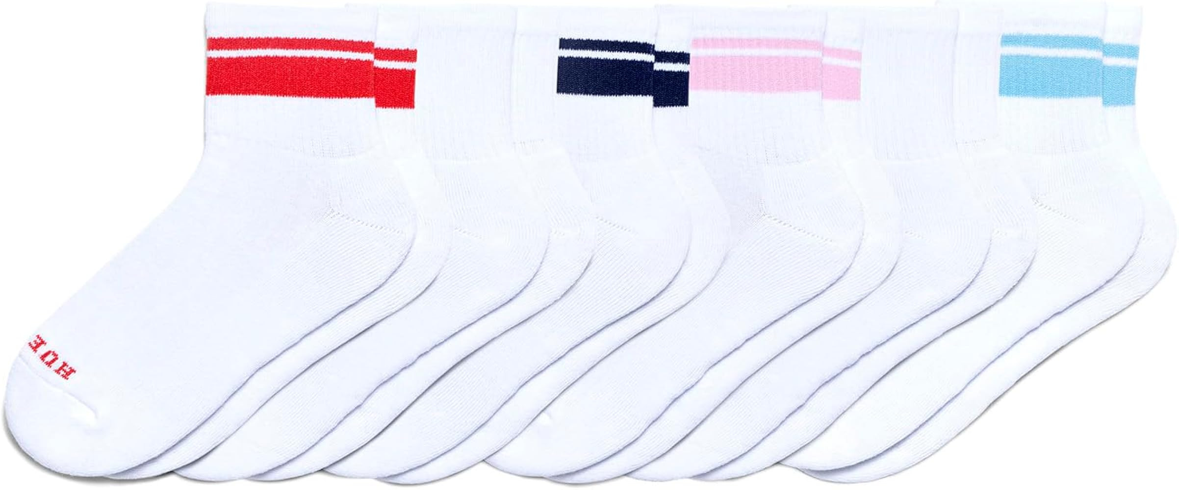 HUE Women's Mini Crew Sock 6 Pair Pack | Amazon (US)