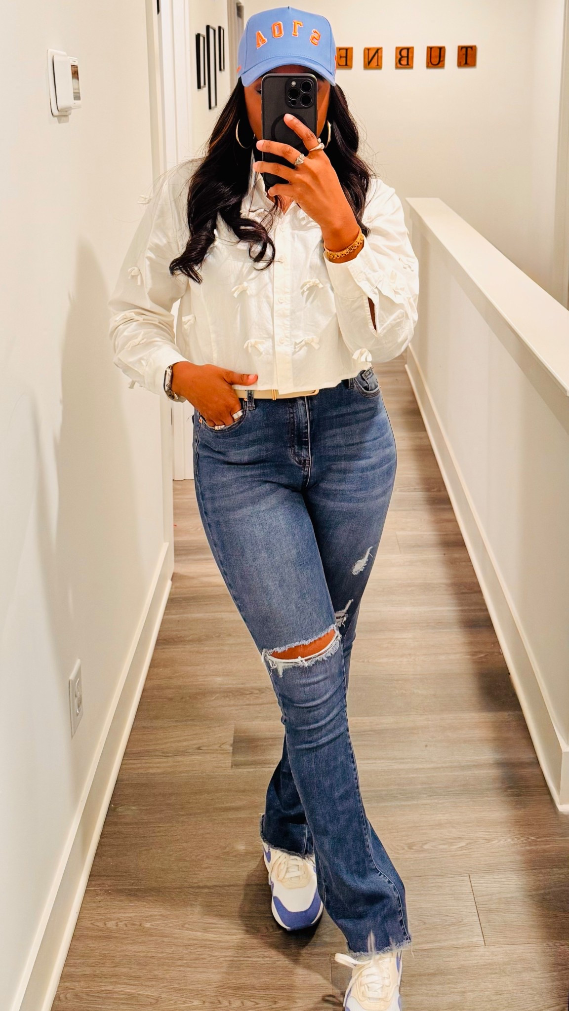 Gameday outfit 🩵🧡

#LTKootd #LTKGiftGuide