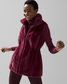 Faux Fur Vest | White House Black Market