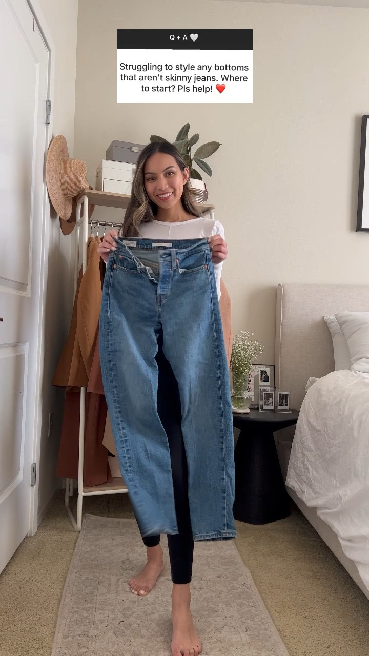 Styling straight leg jeans 