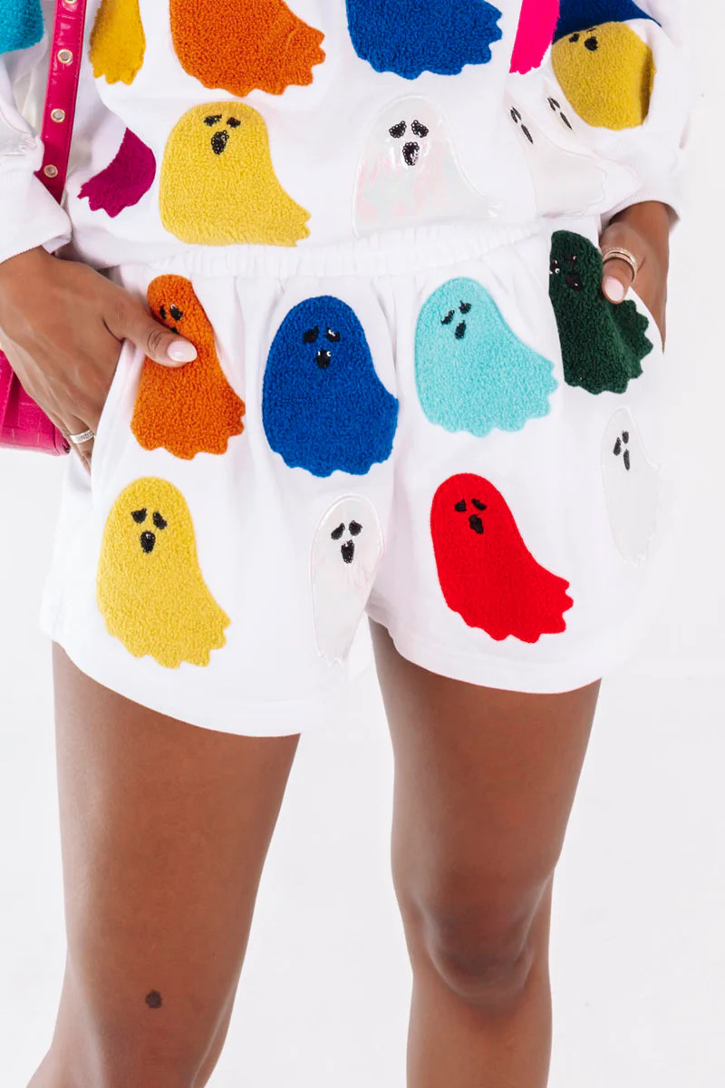 Queen of Sparkles Ghost Shorts - Rainbow | The Impeccable Pig