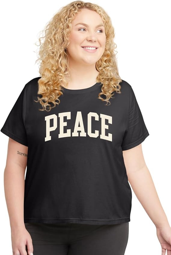 Hanes Women's Originals Graphic T-Shirt, Cotton Tees For Women, Available In Plus | Amazon (US)