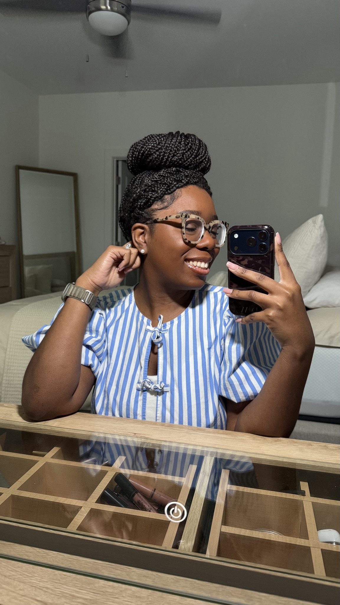 My hair was cute so I wanted to snap a picture! 🩵 

This tortoise print phone case is my fave!! Perfect for blending with my fall outfits and giving my phone some personality! 🤎

#LTKStyleTip #LTKBeauty #LTKSaleAlert