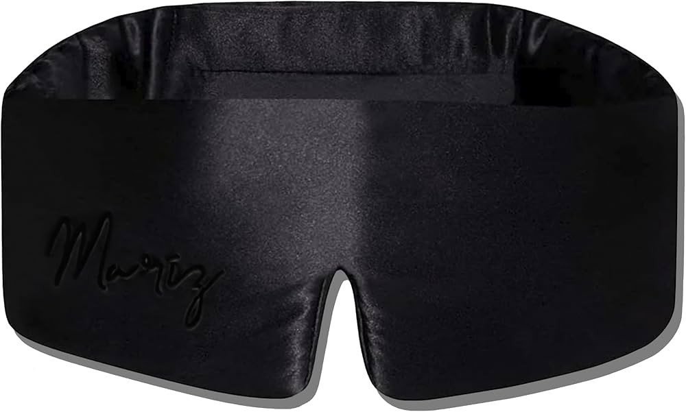 Mariz 100% Pure Mulberry Silk Sleep Mask, Adjustable Velcro Closure, Noire/Champagne/Ivory/Rosé,... | Amazon (US)