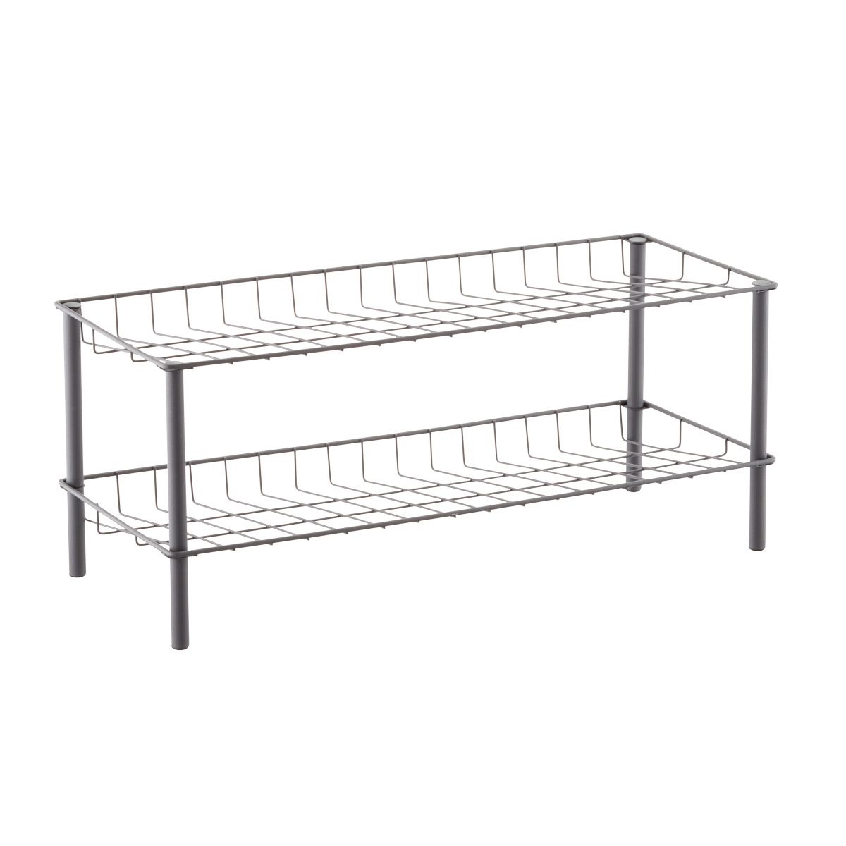 2-Tier Metal Shoe Rack | The Container Store