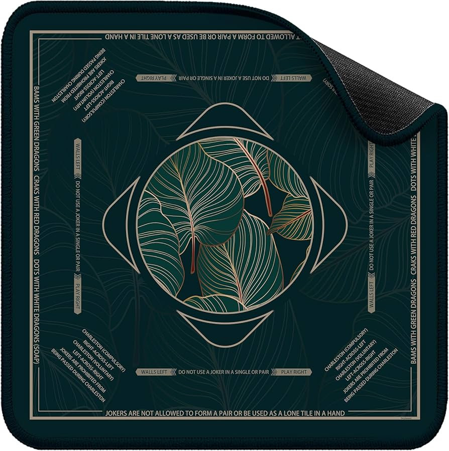 Deyimmei Mahjong Mat for Table - Non-Slip Mahjong Table Cover with Storage Pockets, Perfect Mahjo... | Amazon (US)