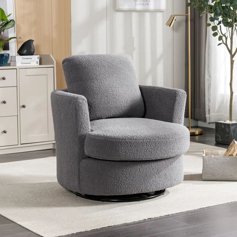 Ottelia 32.2'' Wide Swivel Barrel Chair (Set of 2) | Wayfair North America