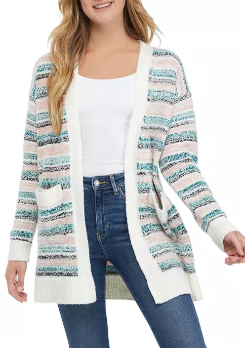 Long Sleeve Open Front Cozy Cardigan | Belk