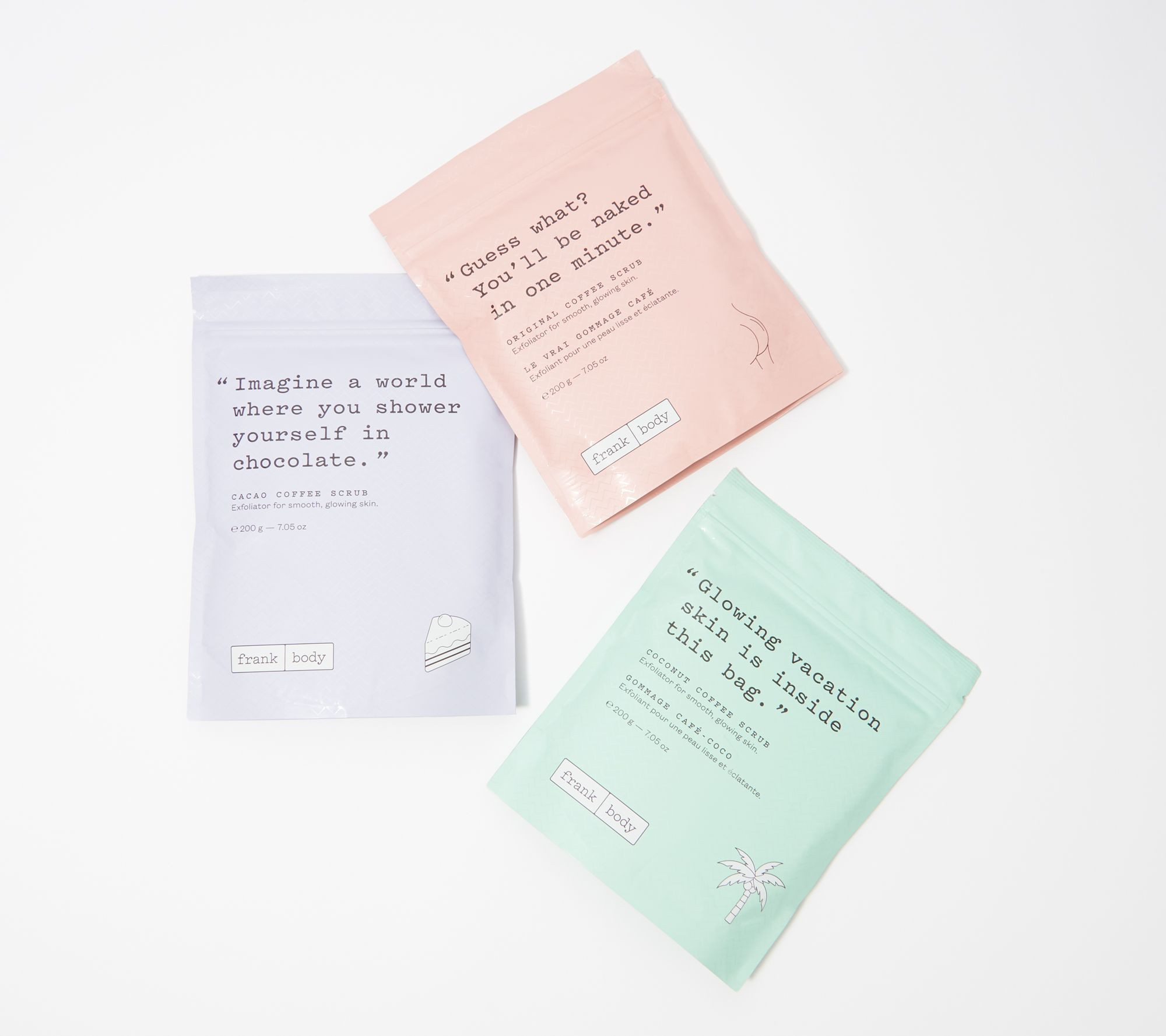 frank body Coffee Scrub Trio — QVC.com | QVC