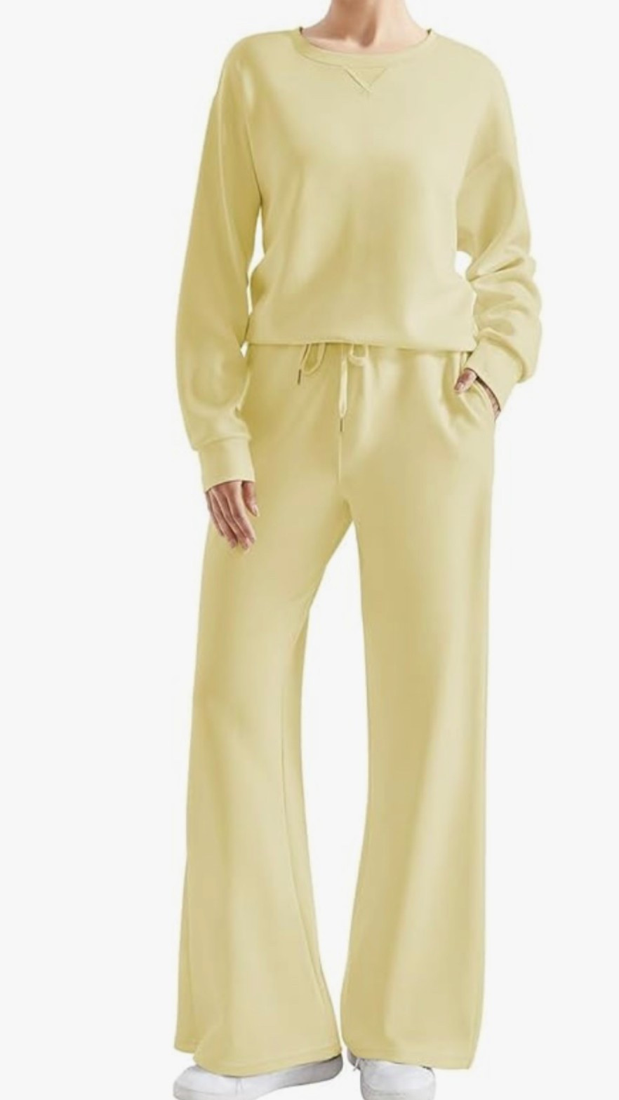 SUUKSESS Women Modal Fall 2 piece outfits Oversized Sweatshirt Wide Leg Pants

#LTKmomlife #LTKBump #LTKActive