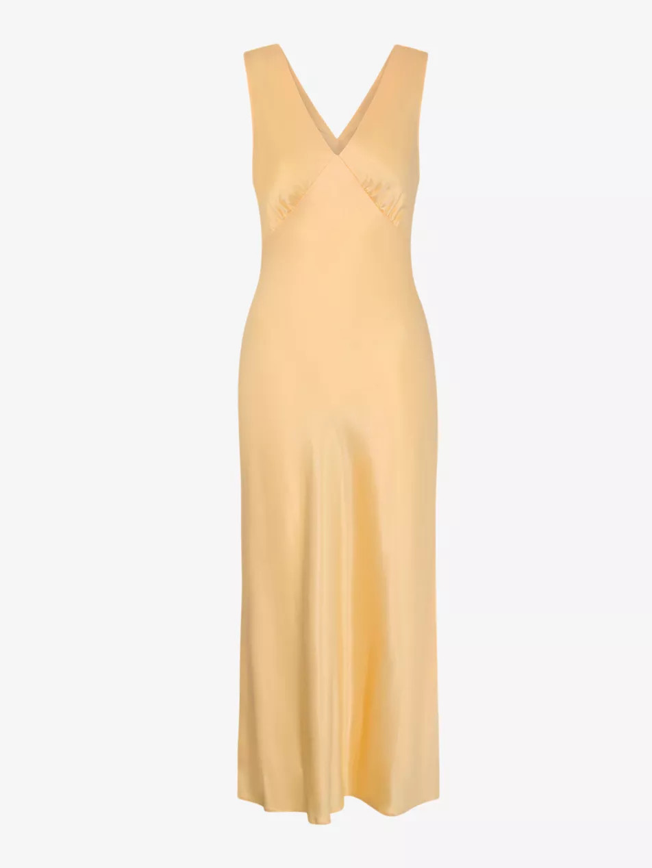 Iris V-neck sleeveless woven maxi dress | Selfridges