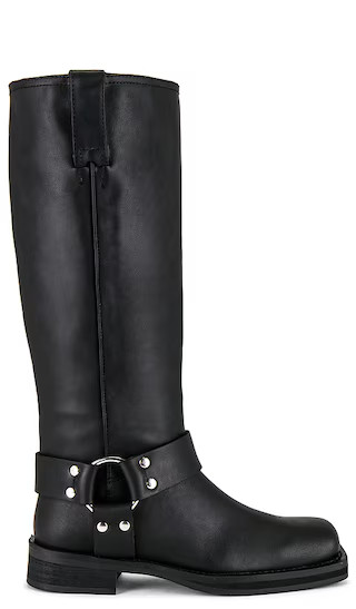 Biker Boot in Black Wax | Revolve Clothing (Global)