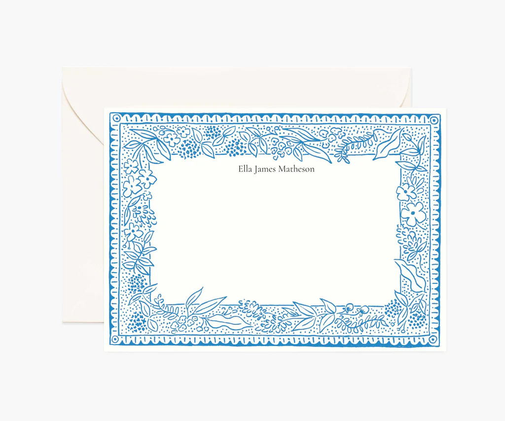 Floral Personalized Stationery  - Delft | Rifle Paper Co.