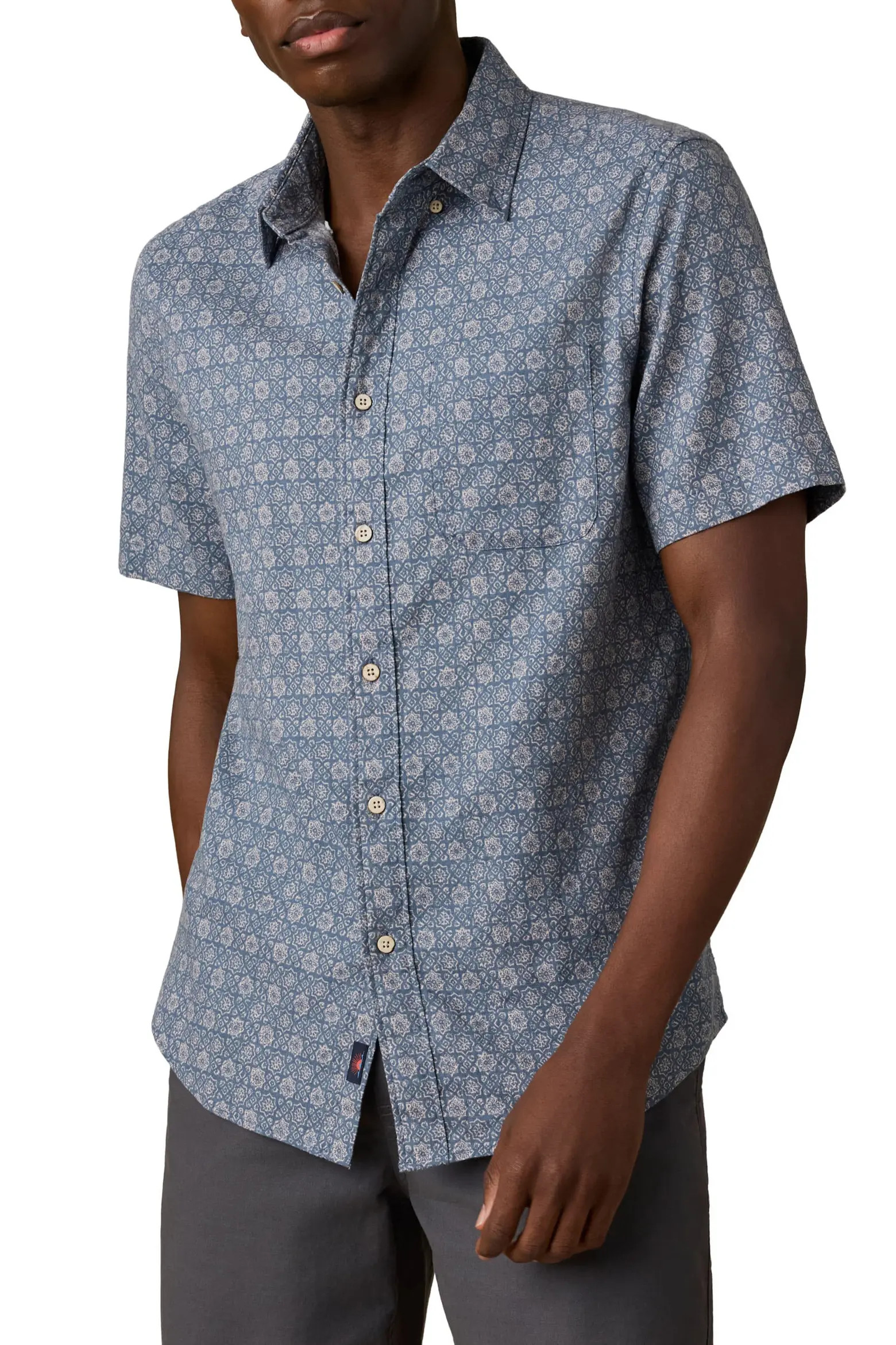 Breeze Short Sleeve Linen Blend Button-Down Shirt (Men) | Nordstrom | Nordstrom