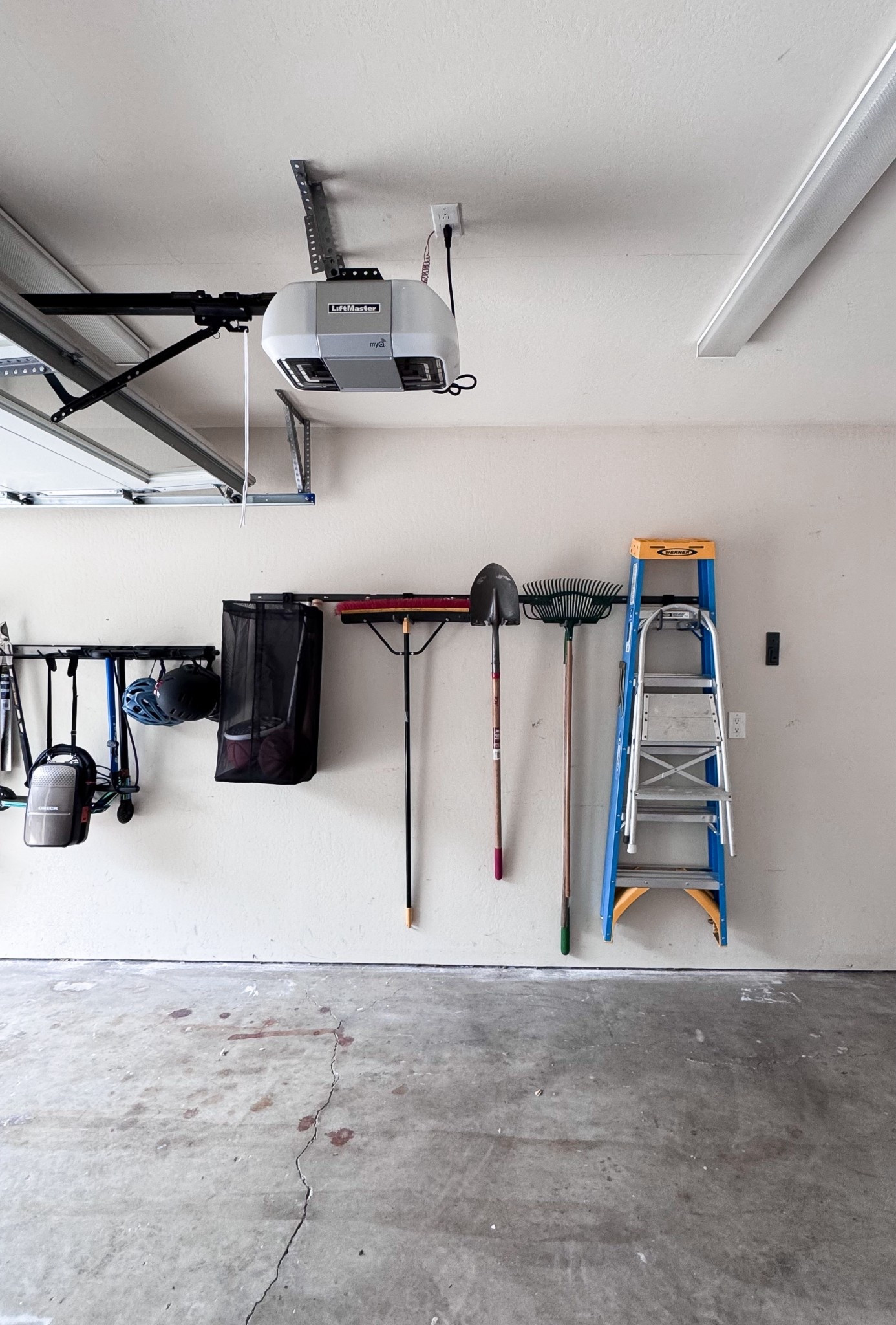 Utility wall is installed and organized! 😍 I went with two systems this time, one which holds extra heavy duty items. Love them both! 

#LTKFamily #LTKHome