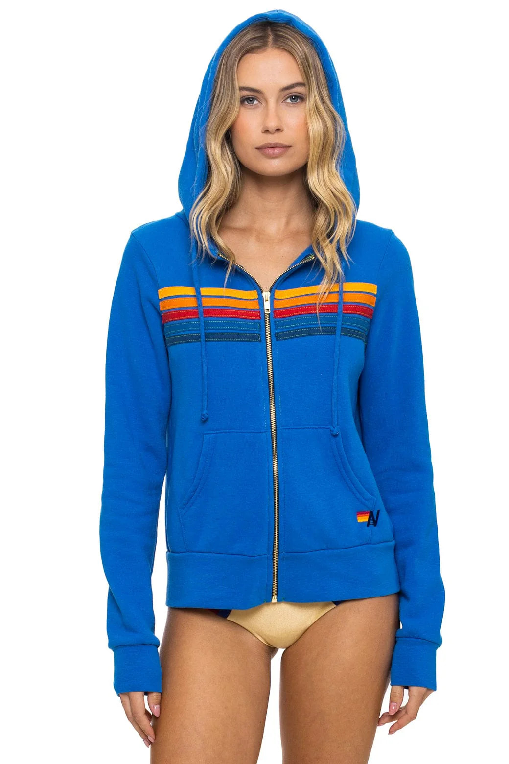 5 STRIPE HOODIE - ADVENTURE BLUE | Aviator Nation