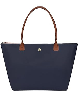 GM LIKKIE Shoulder Tote Bag for Women, Nylon Top-Handle Purse, Foldable Weekend Hobo Handbag | Amazon (US)