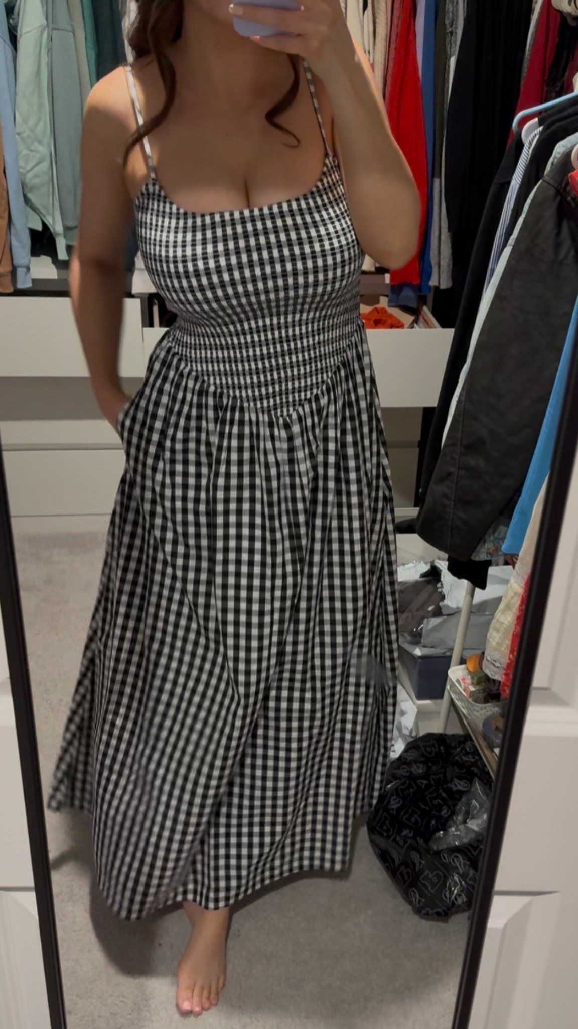 Black gingham dresses! In medium tall 

#LTKSaleAlert #LTKStyleTip #LTKMidsize