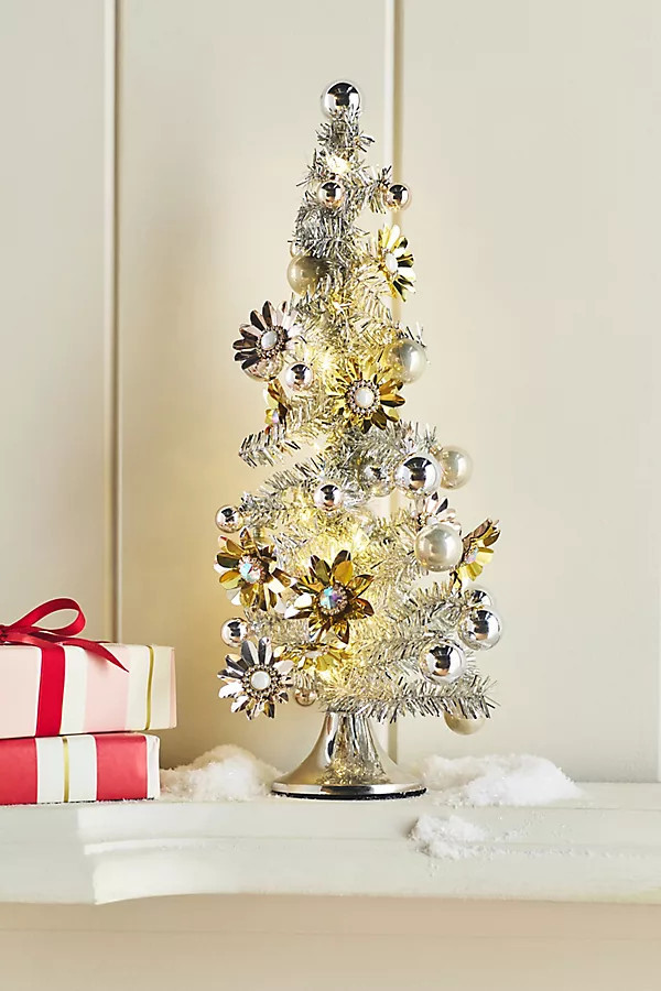 Tinsel Tree Light-Up Decorative Object | Anthropologie (US)