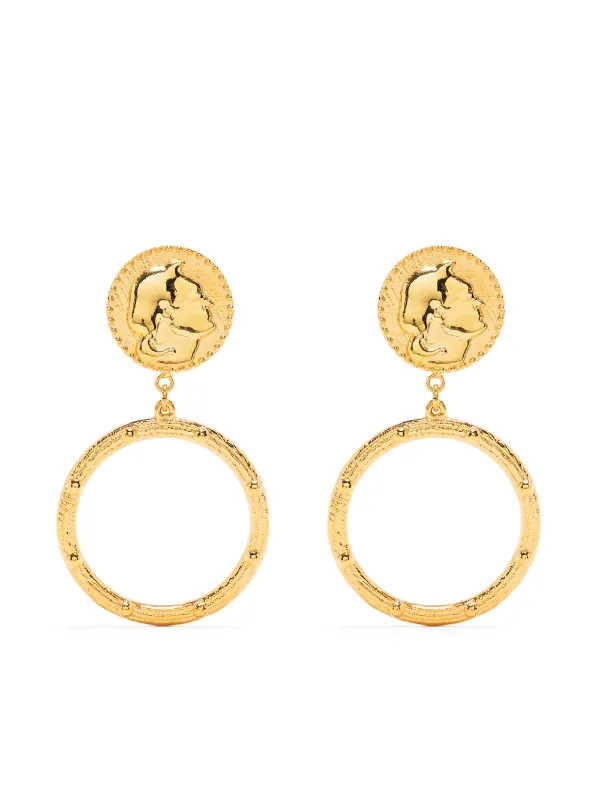 Coin hoop earrings | Farfetch Global