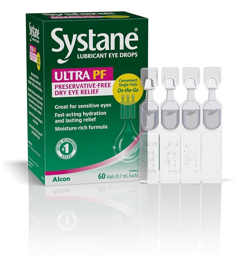 Systane Ultra Lubricant Eye Drops, 60 Count (Pack of 1), (Packaging may vary) | Amazon (US)