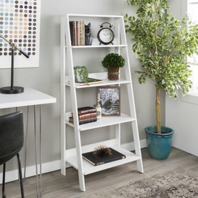Forest Gate 4-Tiered Ladder Bookcase in White | Bed Bath & Beyond