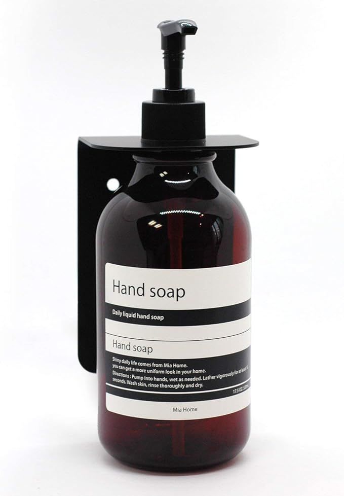 Mia home Hand Soap Dispenser (17.5 oz), Easy installation, 1 Empty PET bottles, Stainless Steel H... | Amazon (US)
