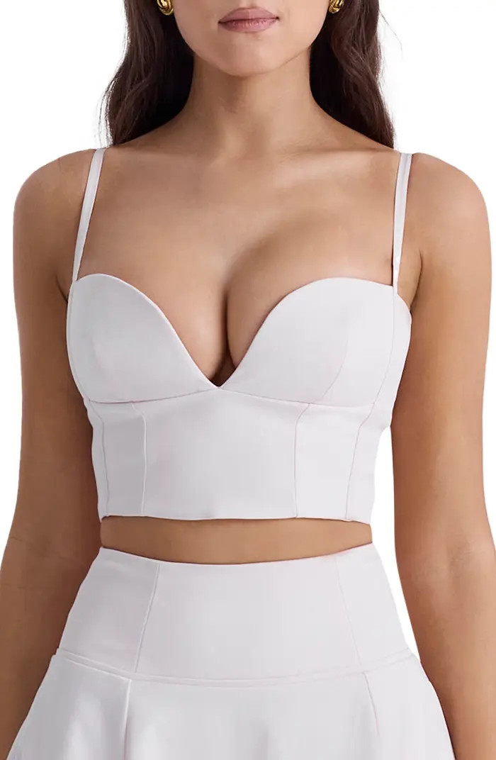 Pabla Plunge Neck Crop Top | Nordstrom