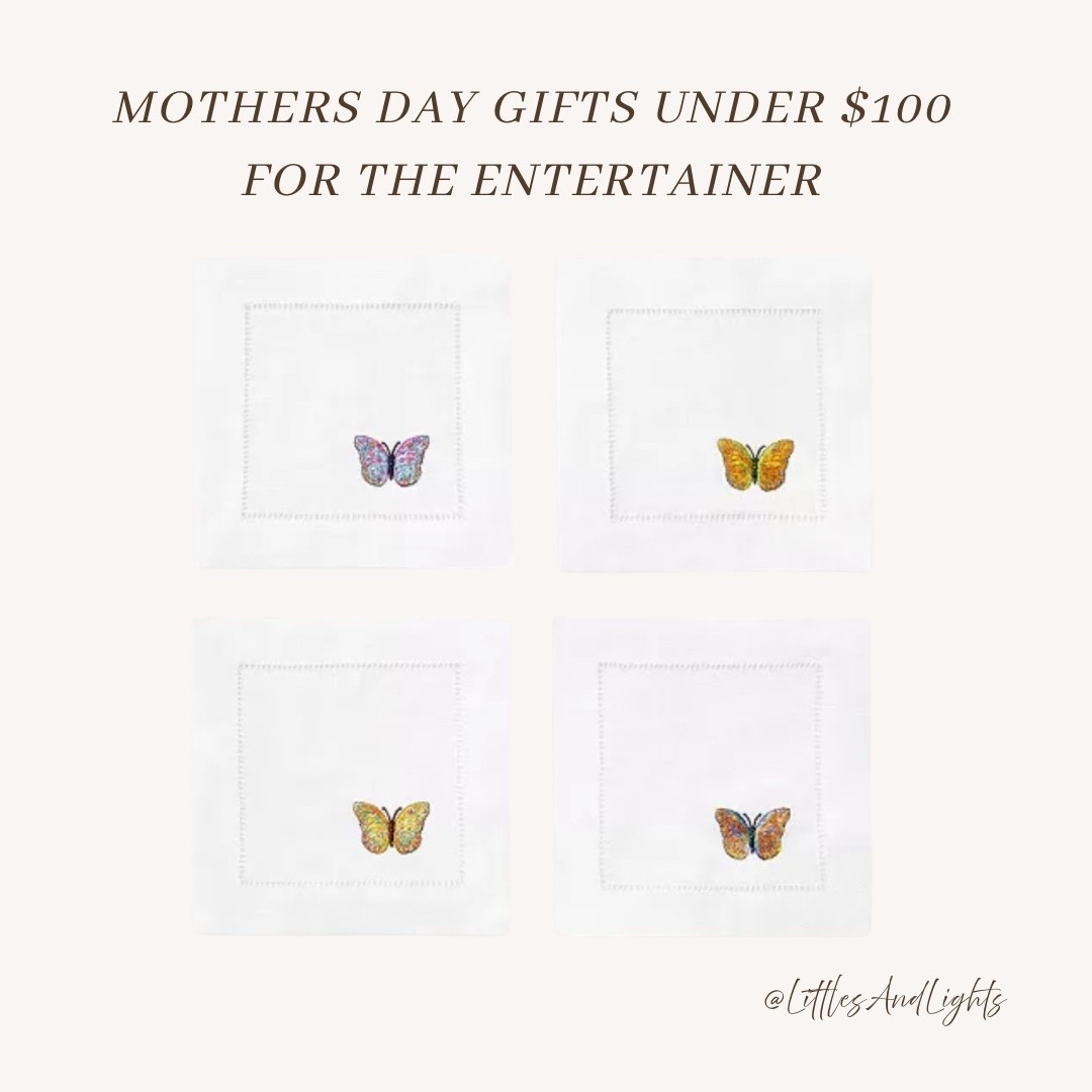 These adorable cocktail napkins would get used everyday in the summer at my house! Mother's Day gifts she will actually use! Grab two packs for a great gift under $100! 

#LTKHome #LTKMothersDay
