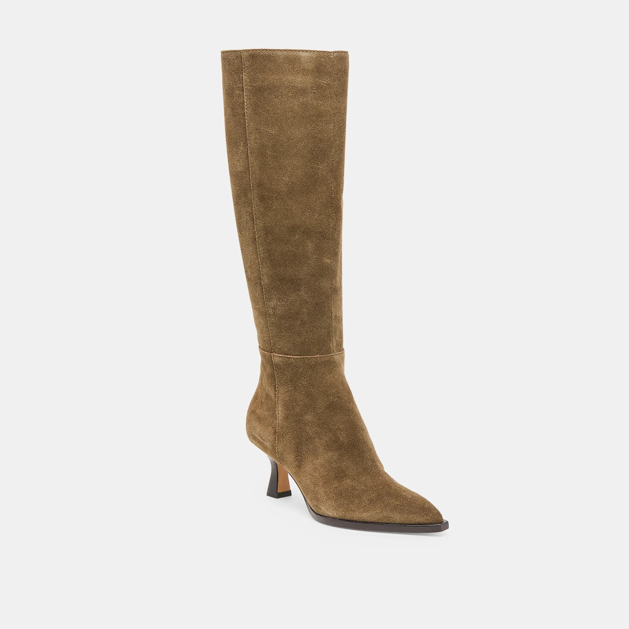 Auggie Olive Suede Wide Calf Boots | Dolce Vita | DolceVita.com