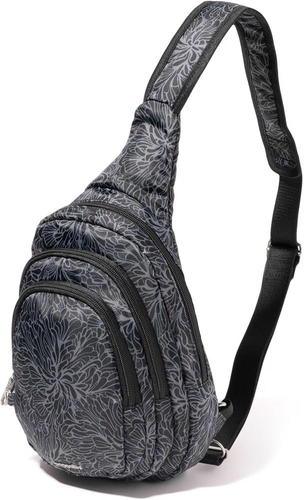Baggallini Securtex\u00ae Anti-Theft Multi Zip Sling - Lightweight 8.6"x15.2" Travel Bag with Loc... | Amazon (US)