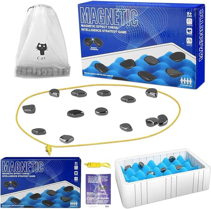 Magnetic Chess Game - 2024 New Fun Tabletop Game, Magnetic Strategy Game for Kids and Adults with... | Amazon (US)