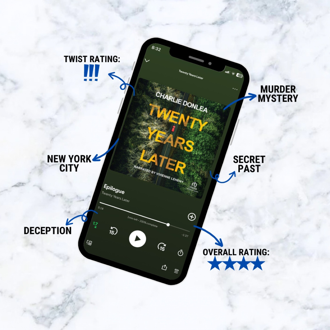 ♡ full review on my blog (link in bio) and bookstagram: @the.thriller.reader
→ Twenty Years Later - Charlie Donlea
…
• 𝘬𝘦𝘺𝘸𝘰𝘳𝘥𝘴: thriller books, book recommendation, book recommendations, book review, bookstagram, booktok, thriller book recommendation

• 𝘩𝘢𝘴𝘩𝘵𝘢𝘨𝘴: #amazon #amazonfinds #amazondeals #bookdeals #5starbooks #thrillerbooks #bookstagram #bookrecs #bookrecommendation #bookrecommendations #bookreview   #bookstoread #mustread #booktok #bookstagram #booktube #books #booklover

#LTKHome #LTKGiftGuide #LTKSaleAlert