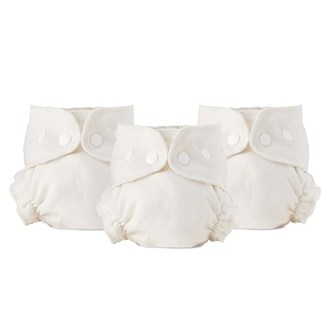 Esembly Cloth Diaper Inner - Organic Cotton Fitted Diaper- Soft, Ultra-Absorbant, Trim-Fitting La... | Amazon (US)