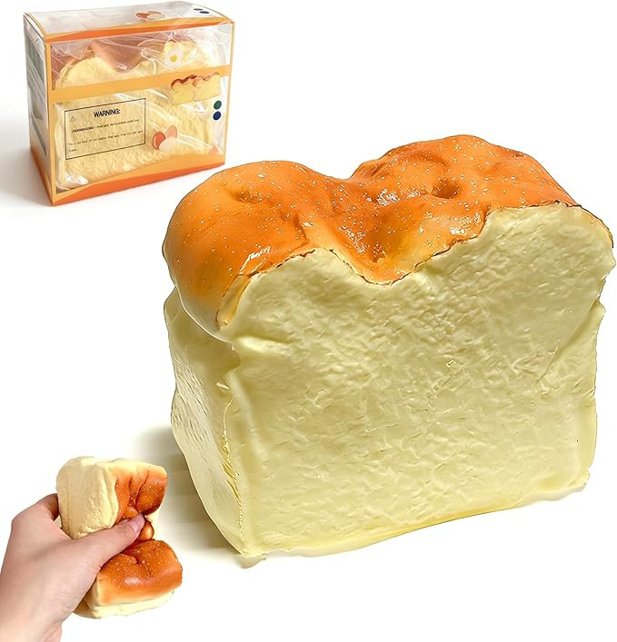 Bread Squeeze Squishy Toy，Slow Rising Squishy， Dumpling Stress Balls，PU Materia Fidget Toy ... | Amazon (US)