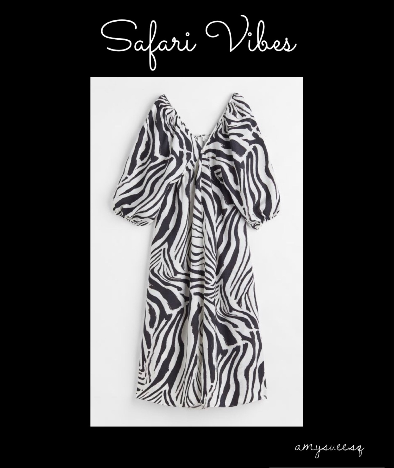 Love this zebra print puff sleeve dress for summer!  So chic!  Major safari vibes!

#LTKSeasonal #LTKunder100 #LTKtravel