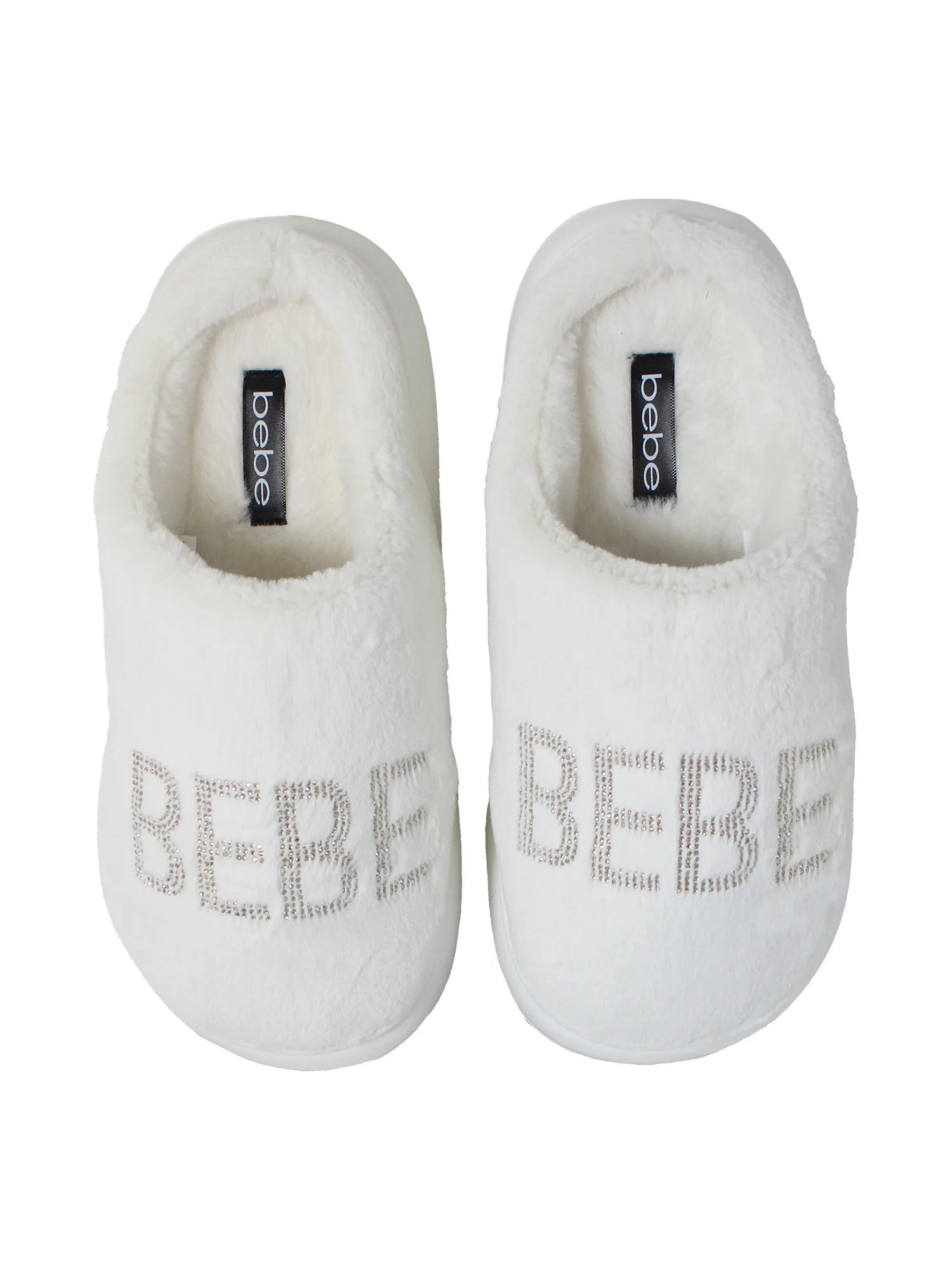 Bebe Women's Rhinestone Platform Slipper | Walmart (US)
