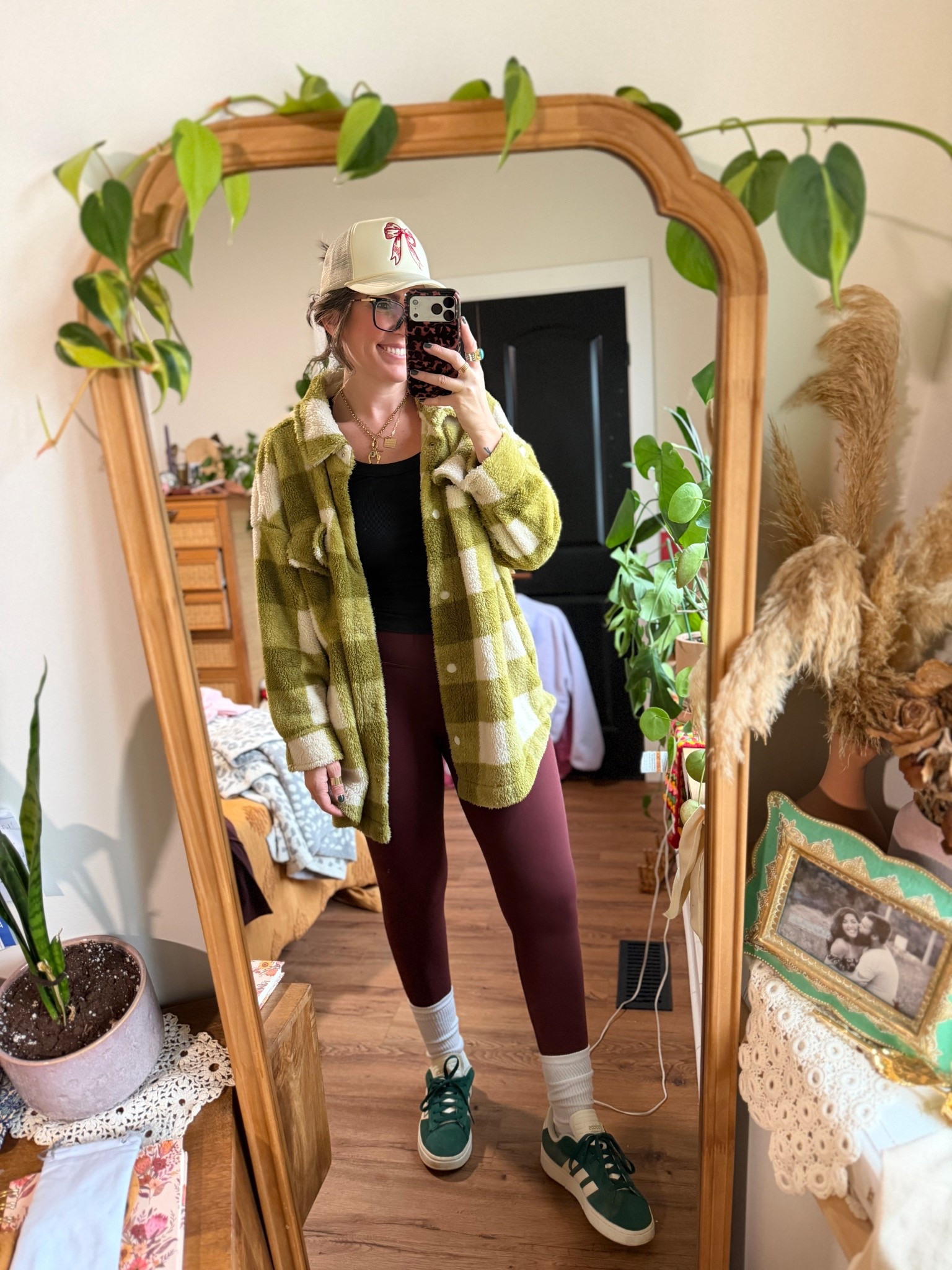 My favorite Amazon leggings- so buttery soft ! Wearing medium! On Black Friday sale! 
Shacket is older Walmart and I linked similar sneakers since these aren’t new. 

#LTKActive #LTKGiftGuide #LTKFindsUnder50